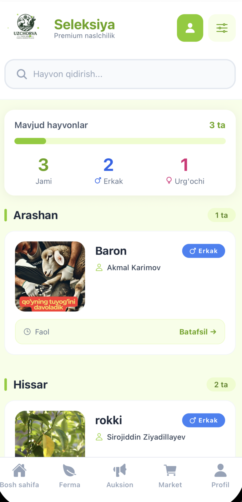 Seleksiya bosh sahifa